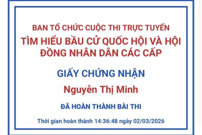 🌼TRƯỜNG TIỂU HỌC XUÂN NINH THAM GIA CUỘC THI TRỰC TUYẾN TÌM HIỂU BẦU CỬ QUỐC HỘI VÀ HỘI ĐỒNG NHÂN DÂN CÁC CẤP.