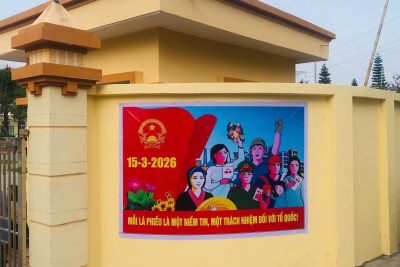 Không khí chào mừng ngày hội non sông_Trường TH Xuân Ninh