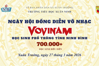 Biểu diễn võ nhạc VOVINAM_trường Tiểu học Xuân Ninh